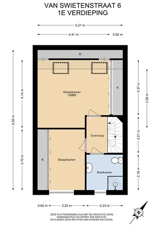 Floorplan - Van Swietenstraat 6, 1433 NL Kudelstaart